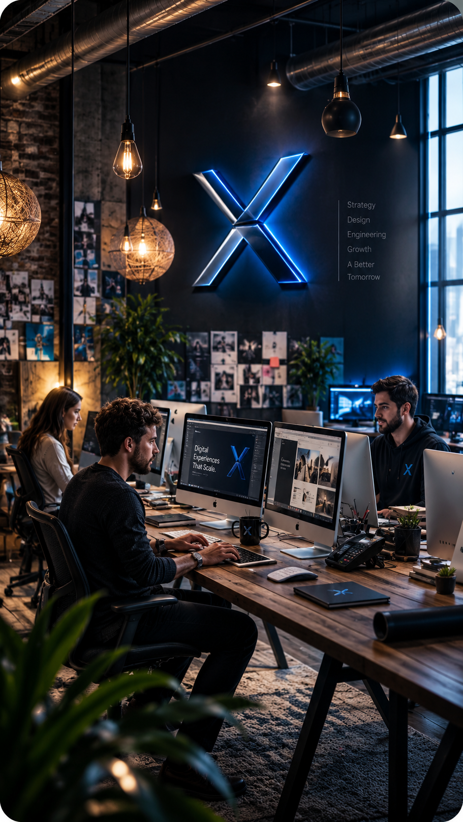 Scalix Digital team collaborating on a client website build